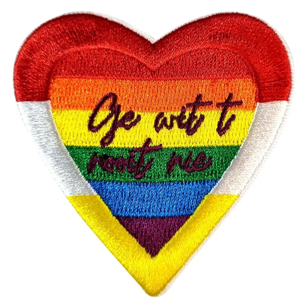 Oeteldonk embleem Ge wit ’t nooit nie strijkembleem carnaval Strijkembleem Ge wit ’t nooit nie Oeteldonk carnaval