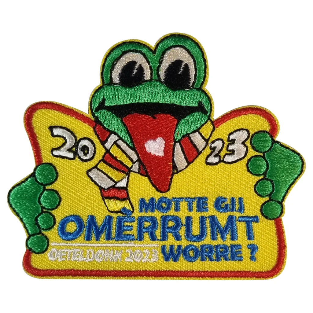 Oeteldonk embleem Motte gij omérrumt worre strijkembleem Carnavalsembleem Motte gij omérrumt worre Oeteldonk