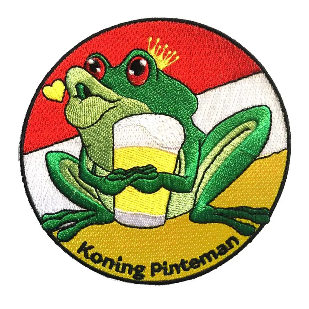 Oeteldonk embleem Koning Pinteman strijkembleem carnaval Strijkembleem Koning Pinteman Oeteldonk carnaval