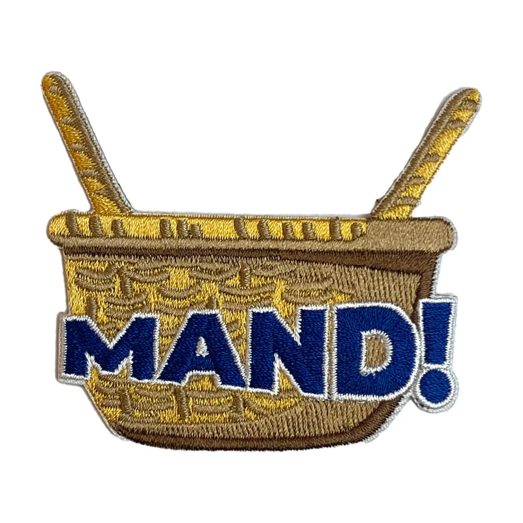 Oeteldonk embleem MAND! strijkembleem carnaval MAND! embleem Oeteldonk kiel