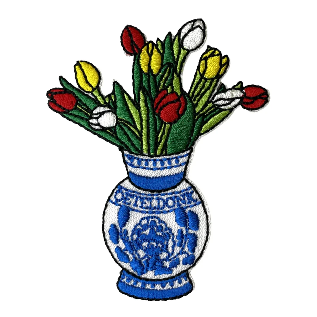 Oeteldonk embleem Tulpen strijkembleem carnaval Strijkembleem Tulpen Oeteldonk carnaval