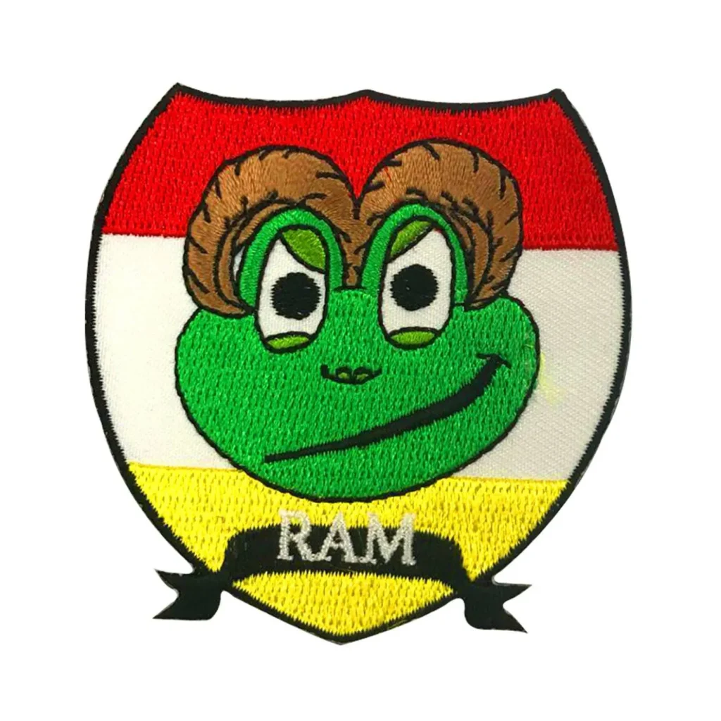 Oeteldonk embleem Sterrenbeeld Ram Strijkembleem carnaval Oeteldonk Ram
