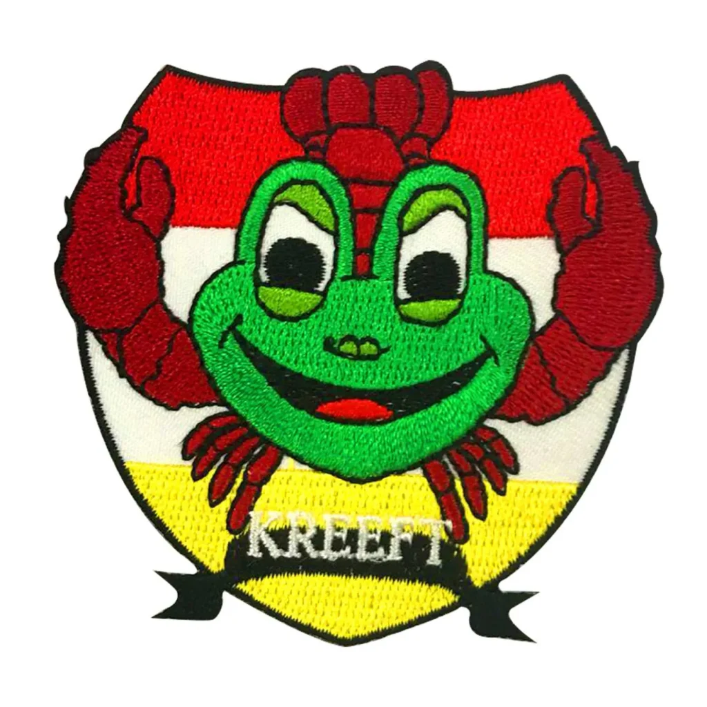 Oeteldonk embleem Sterrenbeeld Kreeft Strijkembleem carnaval Oeteldonk Kreeft