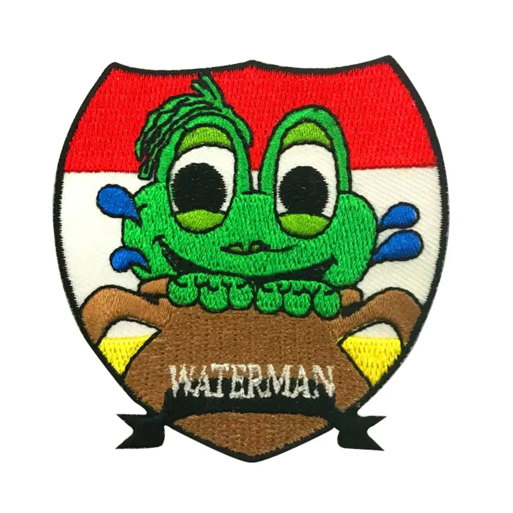 Oeteldonk embleem Sterrenbeeld Waterman Strijkembleem carnaval Oeteldonk Waterman
