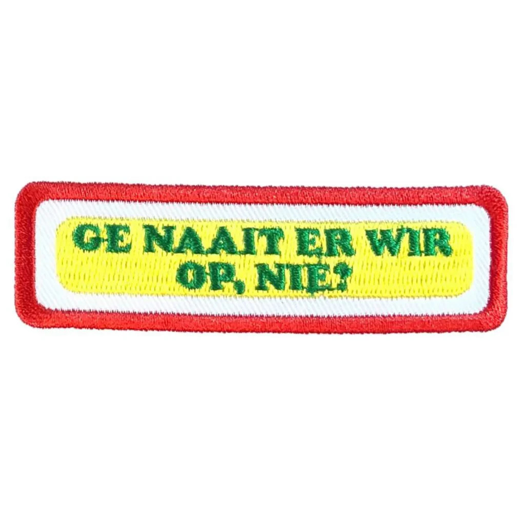 Oeteldonk embleem Ge Naait Er Op Strijkembleem carnaval Oeteldonk Ge Naait Er Op