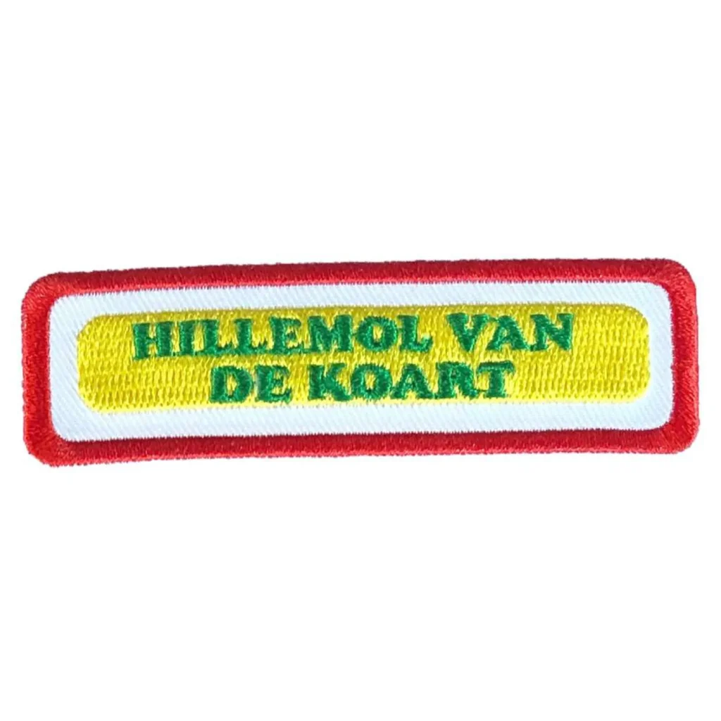 Oeteldonk embleem Van de Koart Strijkembleem carnaval Oeteldonk Van de Koart