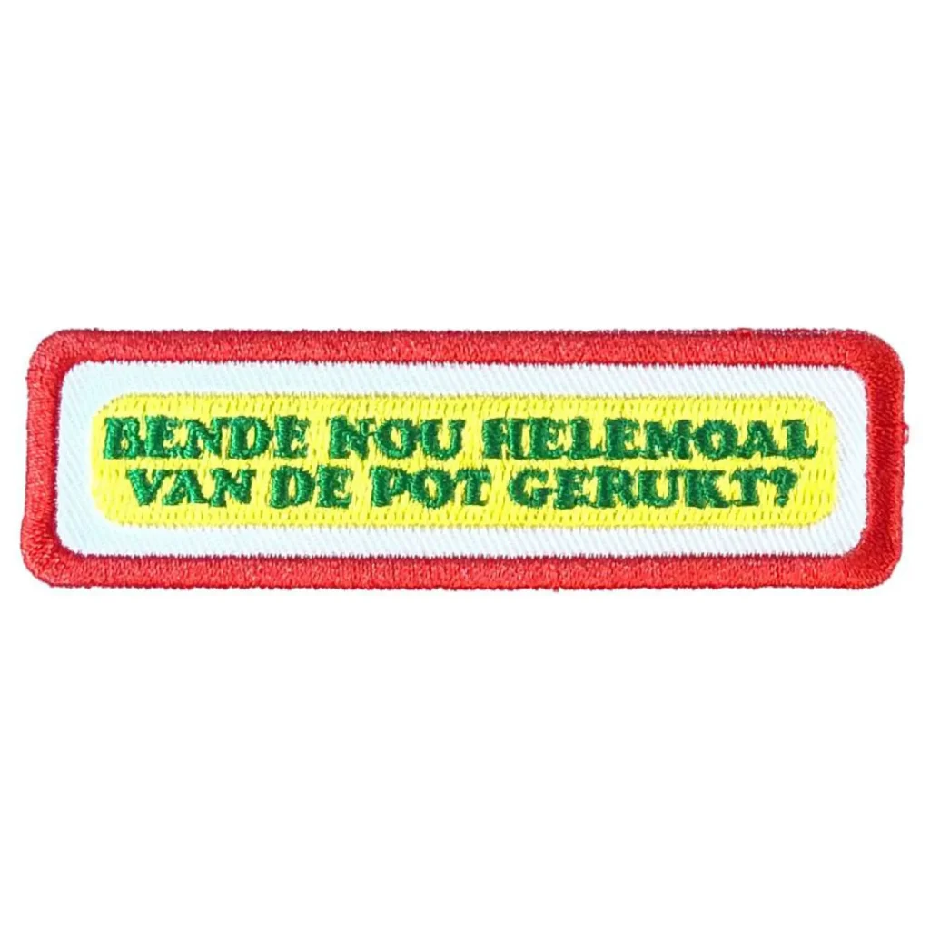 Oeteldonk embleem Pot Gerukt Strijkembleem carnaval Oeteldonk Pot Gerukt