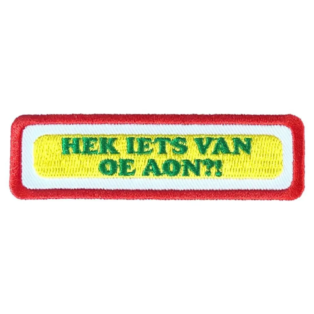 Oeteldonk embleem Van oe aon Strijkembleem carnaval Van oe aon