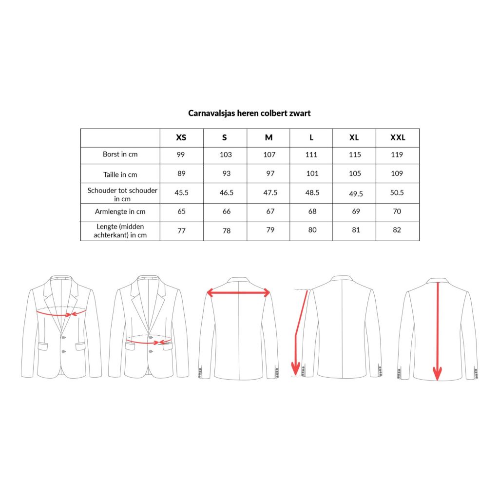 Alternative view of Carnavalsjas Heren Zwart - Normaal