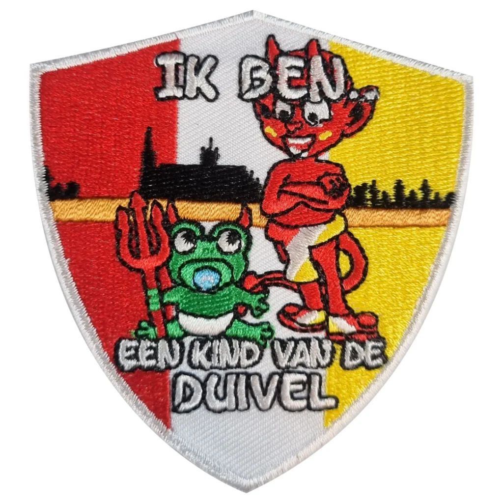 Oeteldonk embleem Kind van de duivel strijkembleem Carnavalsembleem Kind van de duivel Oeteldonk