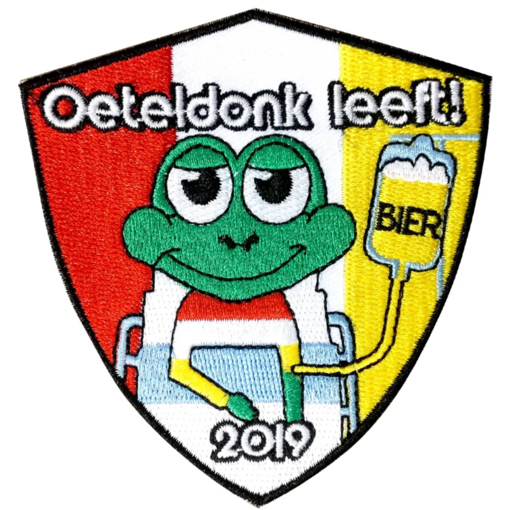 Oeteldonk embleem Oeteldonk leeft strijkembleem Carnavalsembleem Oeteldonk leeft Oeteldonk