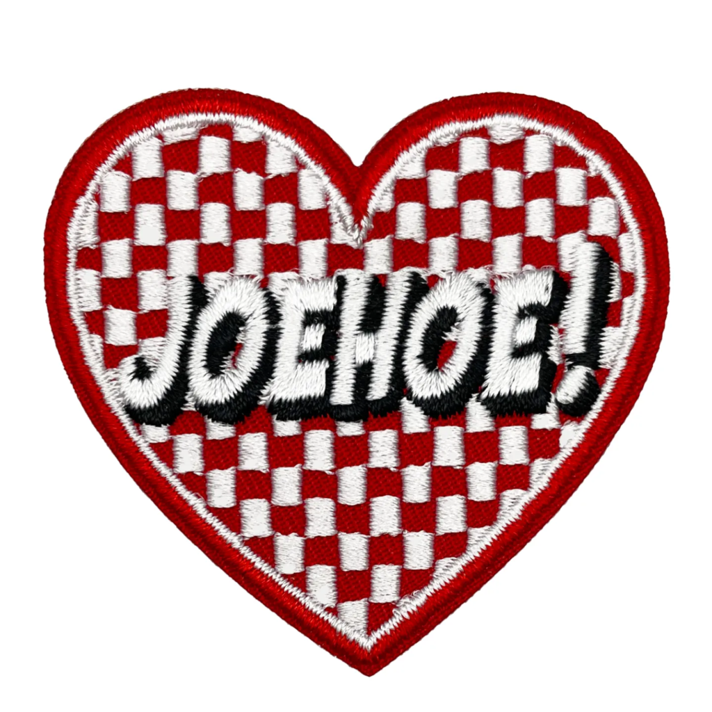 Brabant embleem Joehoe | strijkembleem carnaval carnavalsembleem joehoe rood wit brabant