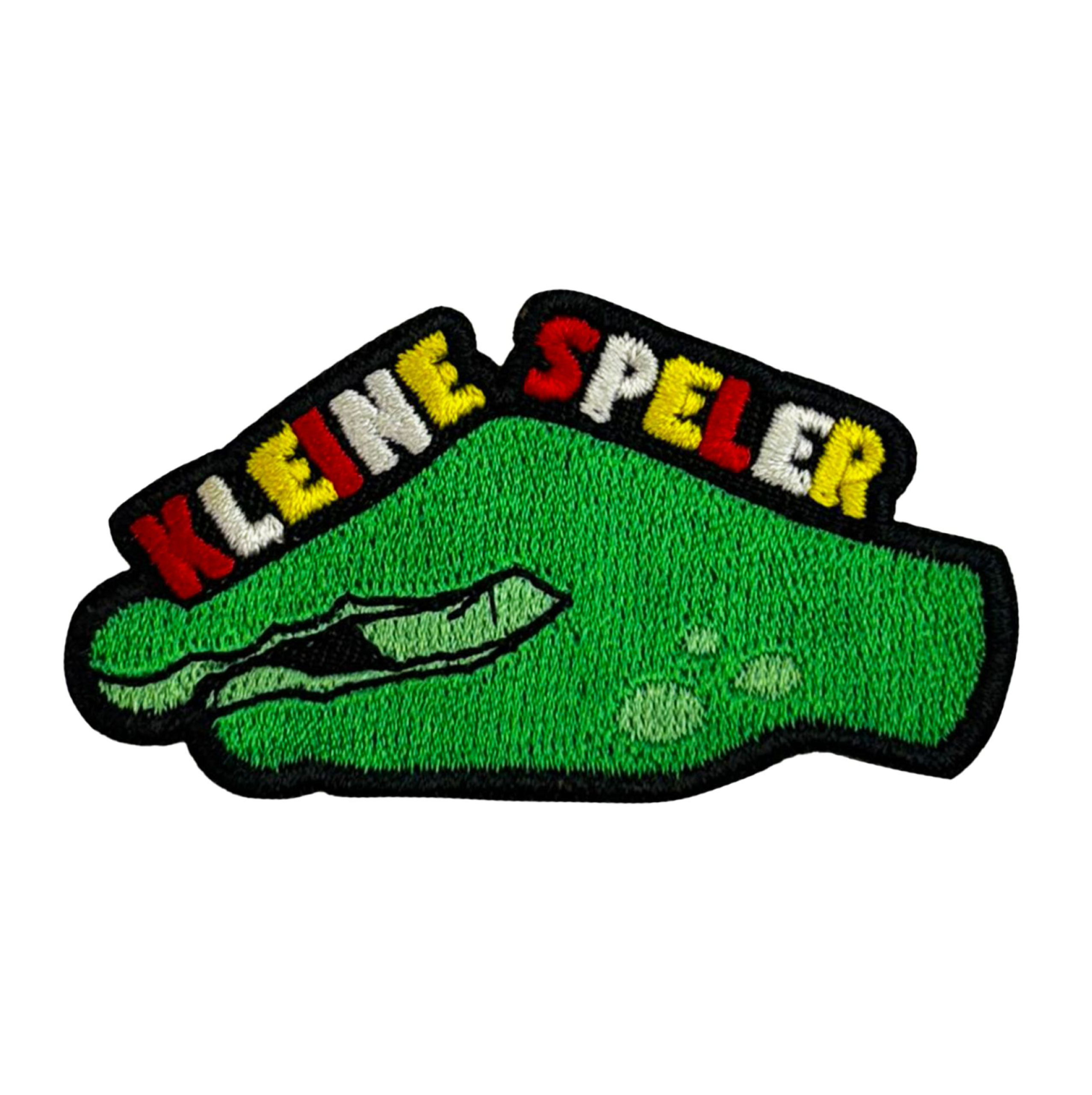 Oeteldonk embleem Kleine Speler | grappig carnavalsembleem humor carnavalsembleem kleine speler rood wit geel