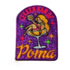Poma paarse glitter Oeteldonk embleem | carnavalsembleem Paars glitter embleem Oeteldonk carnaval